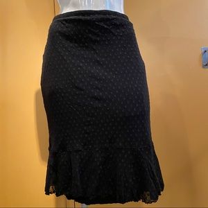 Vintage Y2K Express brand mesh layered dotted midi skirt, sz L